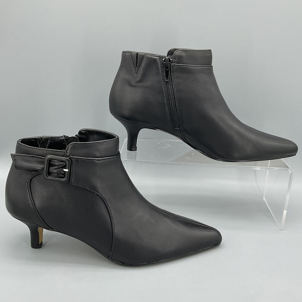 NEW Bella Vita Women’s Bindi Leather Booties Black Size 9M